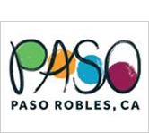 green, orange, blue and purple Paso Robles CA logo